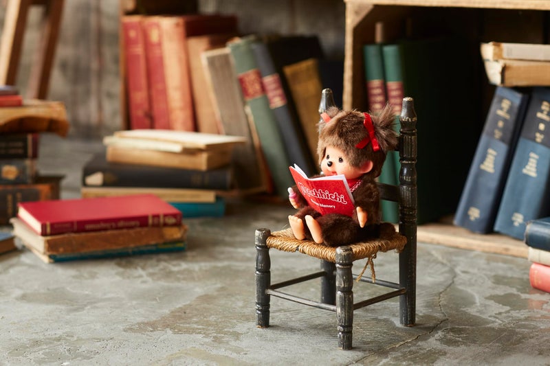 Sekiguchi Monchhichi Sekiguchi Sitting & Reading Girl Plush Doll - Image 4