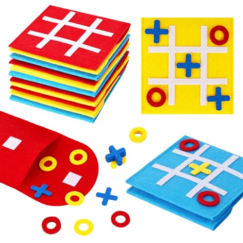 LovesTown 30PCS Tic Tac Toe Board Game Mini Strategic Board Game for Kids Family Classic Educational Toys Indoor Party Game for Goodie Bag Stuffers Party Favors Gifts - Image 1
