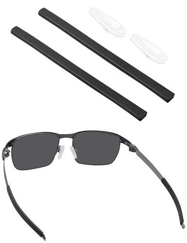 BLAZERBUCK Replacement Earsocks & Nose Piece for Oakley Tincup Glasses OX3184 OX5099 - Black - Image 1