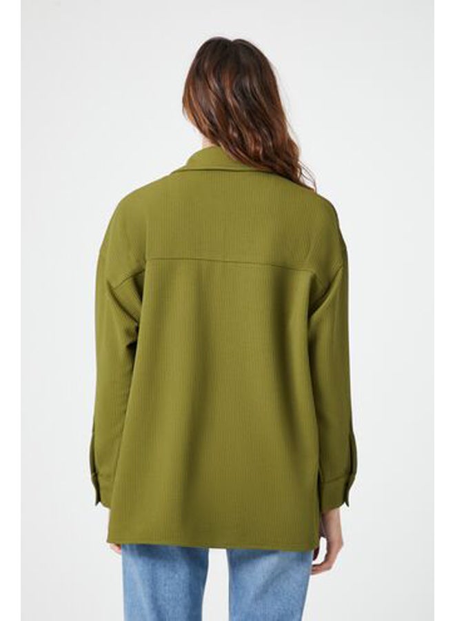 FOREVER 21 سترة مزدوجة الصدر ذات شق  - Image 3