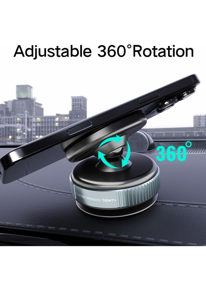 NOORA Vacuum Suction Magnet Phone Holder Mount, Magnetic Car Phone Holder, 360° Adjustable Suction Car Phone Mount for Car/Smooth Surface/Travel/Gym - Image 2