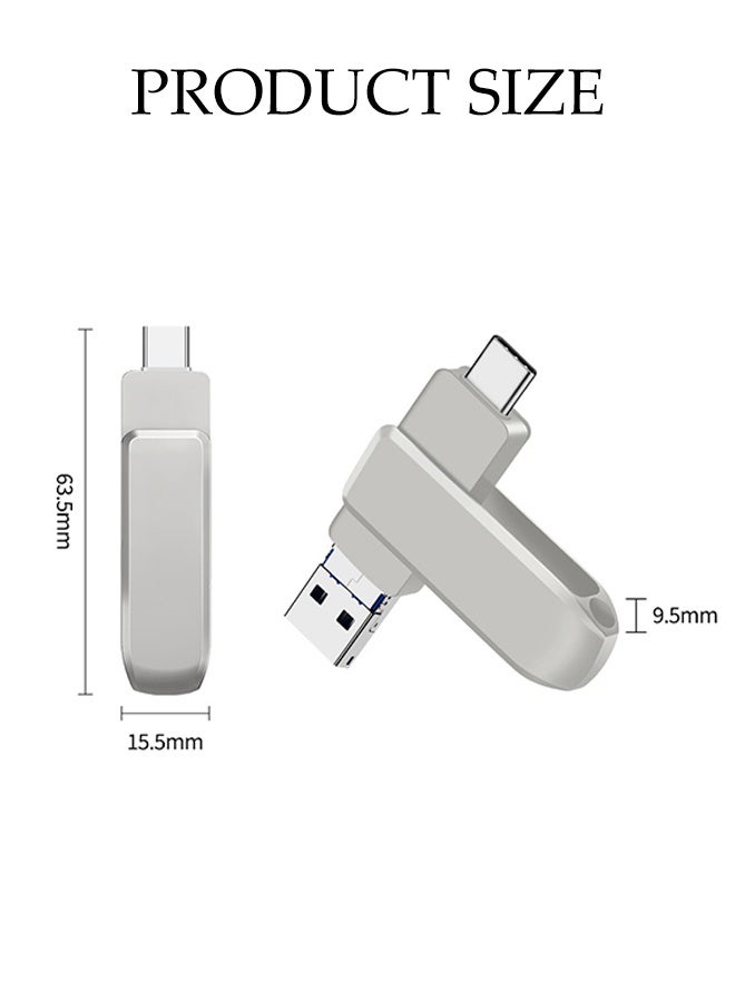 DUNISO USB Flash Drive，2TB 3-in-1 Multi-conversion Interface Memory Stick，USB 3.0 Memory Stick Thumb Drive，for iPhone/ipad/iPod/Computer/iOS and Android/PC ﻿ - Image 2