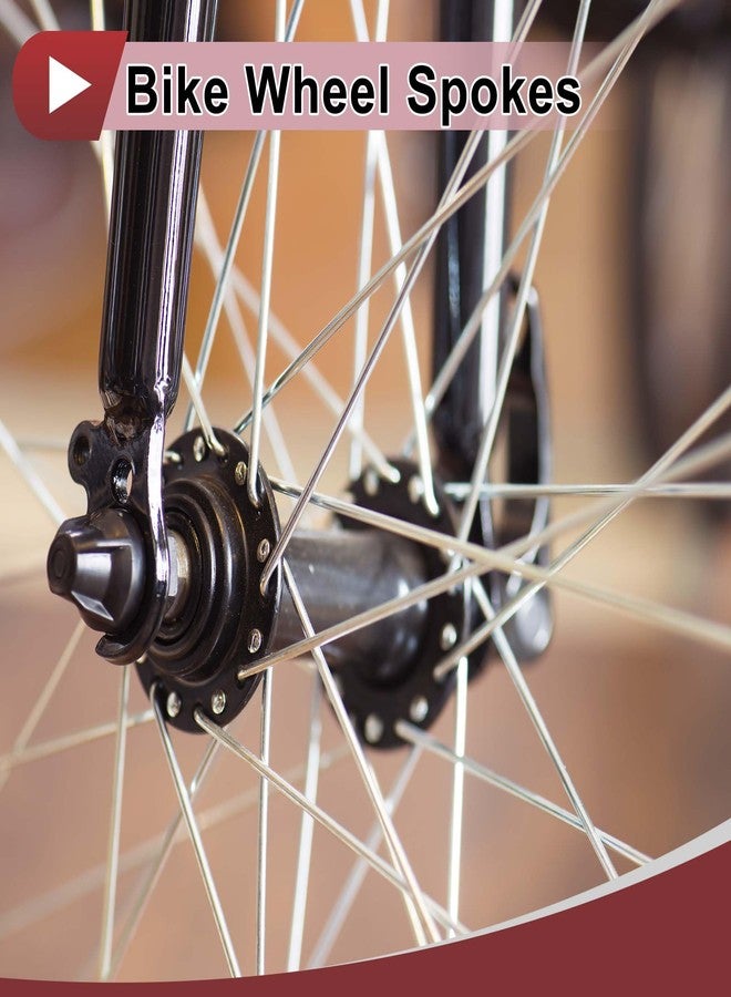 PARSKILO 38 Set 13G Bicycle Spokes 134mm Bike Wheel Spokes Carbon Steel Black - Image 3