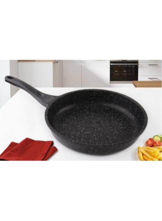 طقم مقلايه 3ق جرانيت، تضمن القاعدة السميكة احتفاظًا أفضل للحرارة، وبالتالي تساعد على توفير الطاقة والطهي بشكل أسرع متعدد الالوان - Image 4