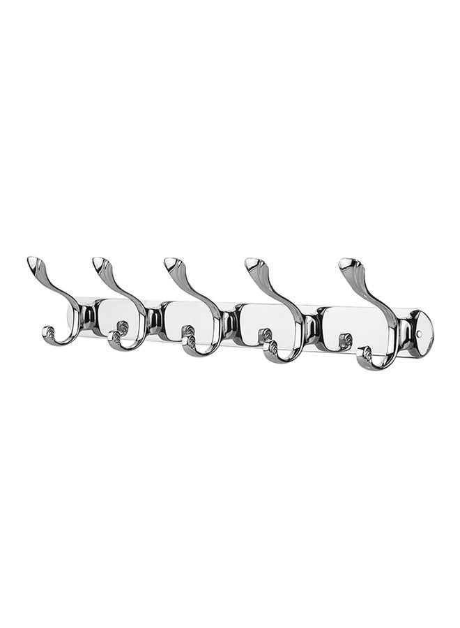 Wall Mounted Towel Hooks Silver 630grams - Image 1