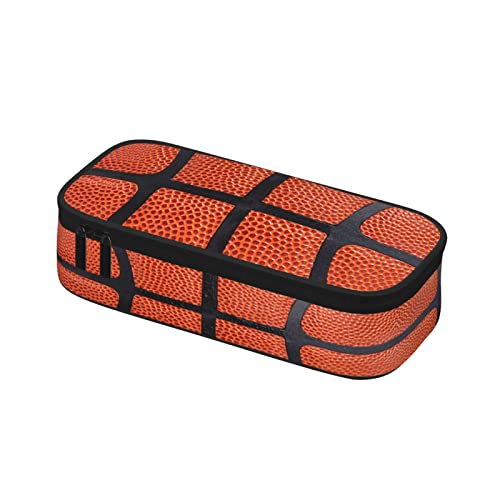PAUSEBOLL Basketball Pencil Case for Boys and Kids Cute Pen Box Pouch Large pencil bag with Double Zipper, Portable Pencil Pouch for School Office Supplies - Image 3