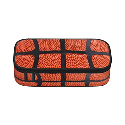 PAUSEBOLL Basketball Pencil Case for Boys and Kids Cute Pen Box Pouch Large pencil bag with Double Zipper, Portable Pencil Pouch for School Office Supplies - Image 2