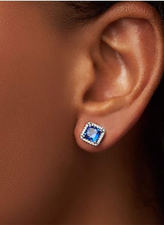 Pandora Violet Blue Elegant Earrings - Sterling Silver and Cubic Zirconia  - Image 3
