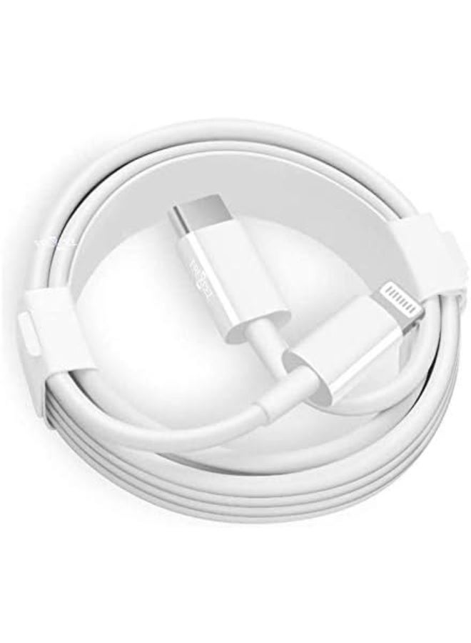 USB-C to i Phone Cable Compatible for iPhone 12/12mini/12pro/12promax [CABLE], WHITE - Image 1