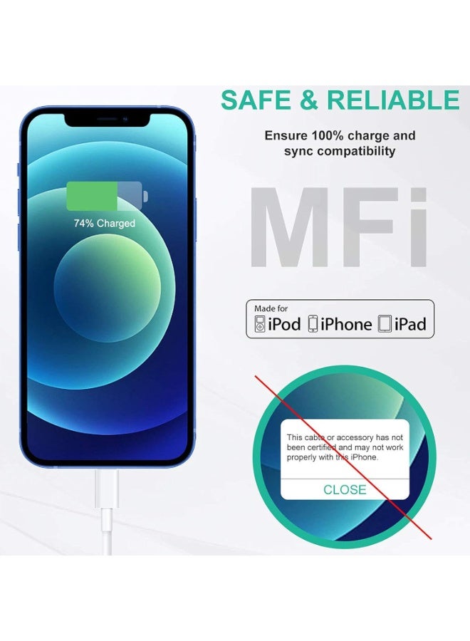 USB-C to i Phone Cable Compatible for iPhone 12/12mini/12pro/12promax [CABLE], WHITE - Image 3