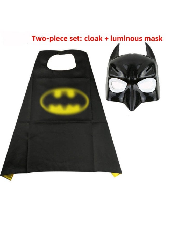 Kids Batman Cloak Mask Armor Toy Kids Batman Play Suit  Play-Color:Glowing Batman Mask + Cape - Image 1