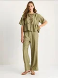 Bianco Lucci Khaki Green