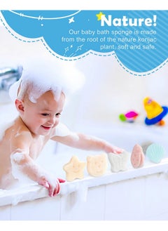 Konjac Baby Sponge For Bathing, 5Pcs Natural Cute Shapes, Kids Bath Sponges For Infants, Toddler Bath Time, Plant-Based, Extra Soft - pzsku/ZA02126A145DA5E368FDAZ/45/_/1730726645/ad7f9922-871a-4220-b809-ee3cdf9802c7