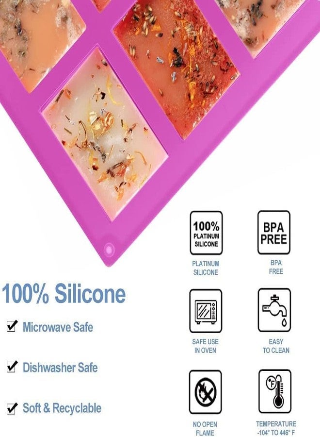 SPITEN 6 Slot Silicone Molds – Rectangle Soap Mold | Non-Stick Silicone Cake Mould for Homemade Craft, Cheesecake, Cupcakes, Brownies, Chocolate, Ice Cube Tray – Flexible Durable (Rectangle Shape) - Image 4