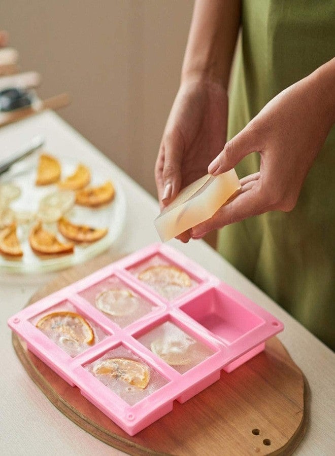 SPITEN 6 Slot Silicone Molds – Rectangle Soap Mold | Non-Stick Silicone Cake Mould for Homemade Craft, Cheesecake, Cupcakes, Brownies, Chocolate, Ice Cube Tray – Flexible Durable (Rectangle Shape) - Image 3