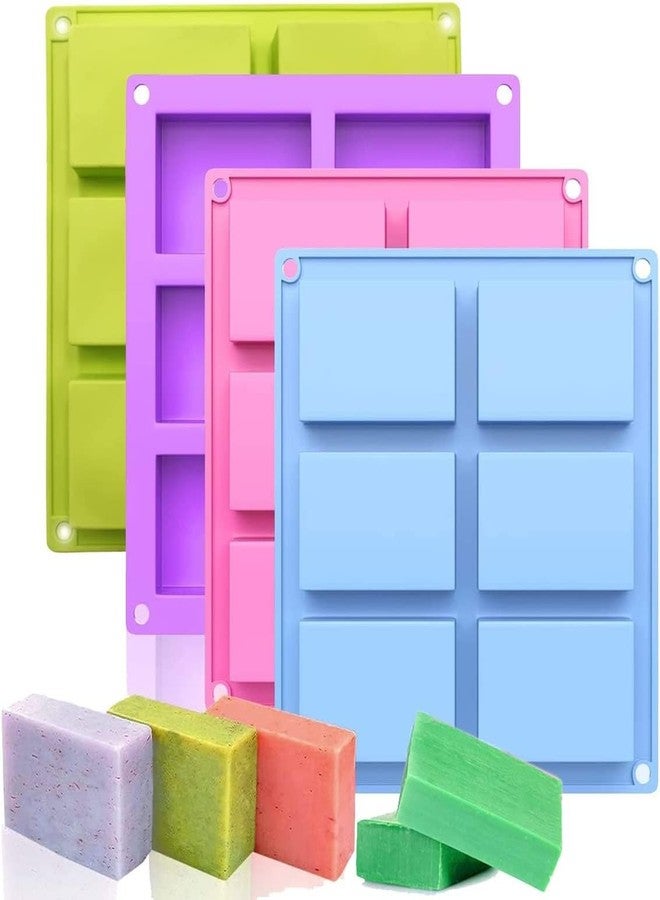 SPITEN 6 Slot Silicone Molds – Rectangle Soap Mold | Non-Stick Silicone Cake Mould for Homemade Craft, Cheesecake, Cupcakes, Brownies, Chocolate, Ice Cube Tray – Flexible Durable (Rectangle Shape) - Image 2