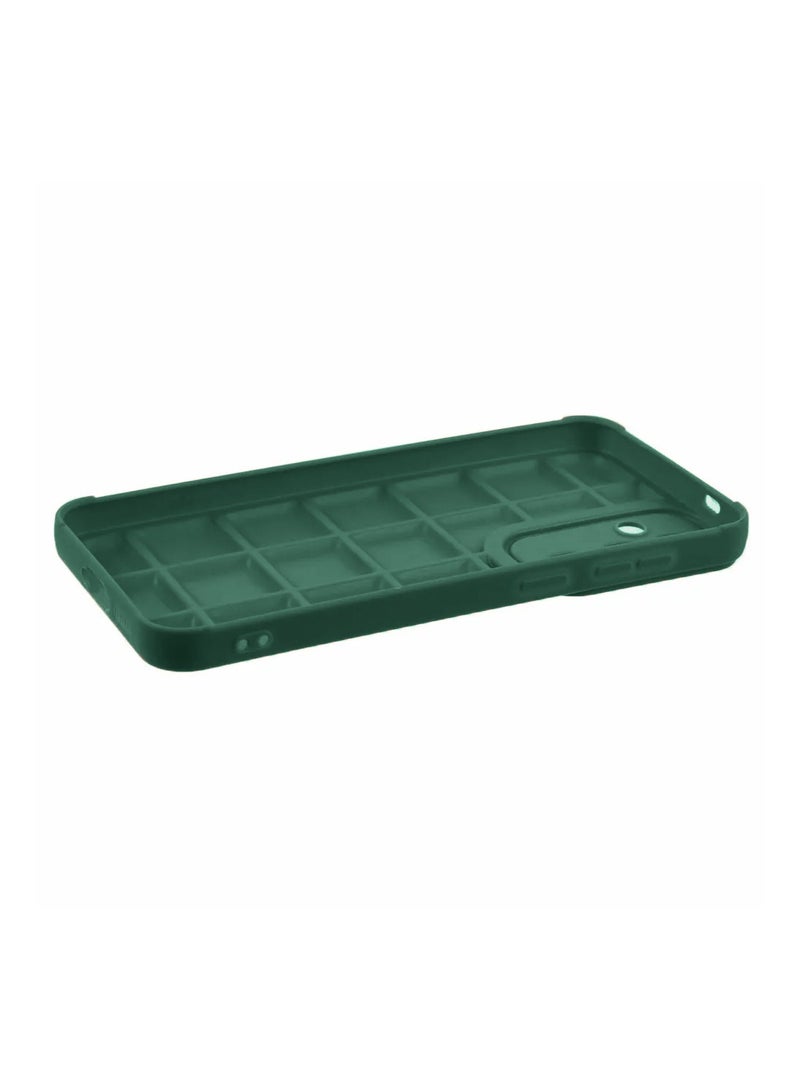 Wtech Samsung Galaxy S24 Plus / S24+ 2024 Premium Soft Liquid Silicone Puff Surface Case Cover - Dark Green - Image 3