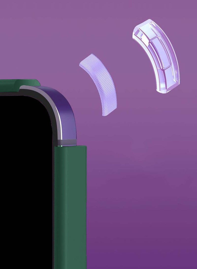 Wtech Samsung Galaxy S24 Plus / S24+ 2024 Premium Soft Liquid Silicone Puff Surface Case Cover - Dark Green - Image 5