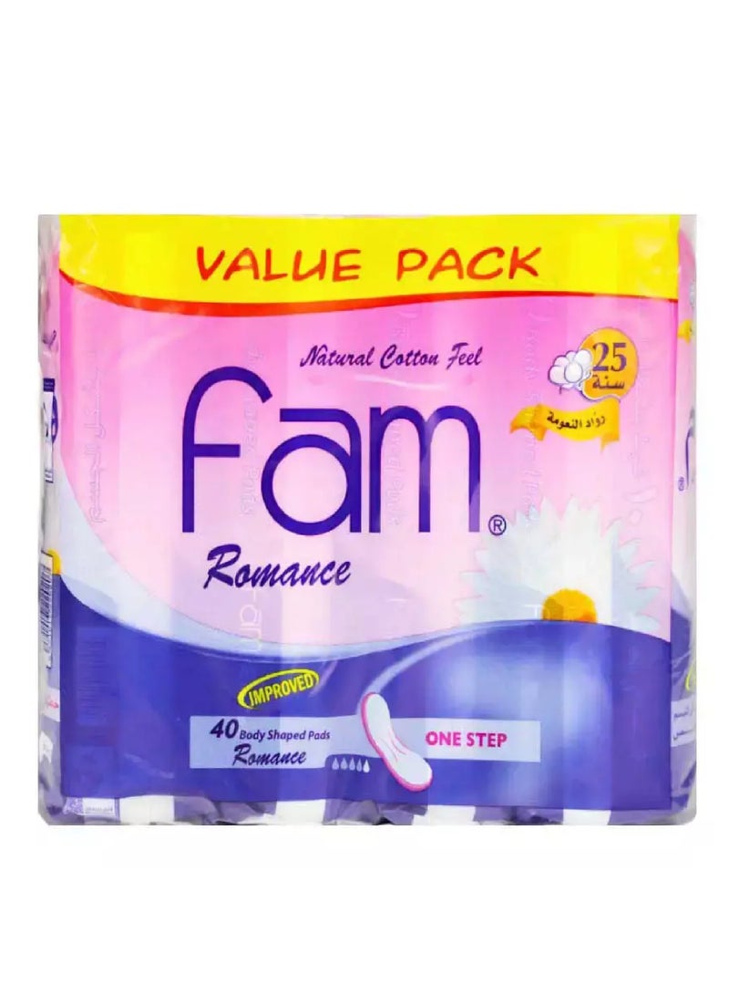 Fam Natural Cotton Feel 40 Pads