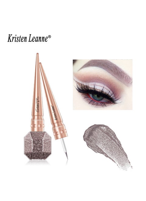 Liquid Glitter Eyeliner, Metallic Satin Eyeliner Liquid Liner Multi-Reflective Sparkle Finish, Smudge-proof Long-lasting Glitter Eye Shadow Makeup