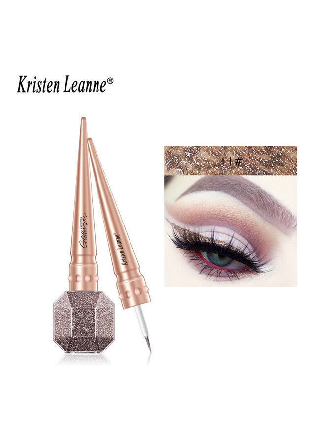 Liquid Glitter Eyeliner, Metallic Satin Eyeliner Liquid Liner Multi-Reflective Sparkle Finish, Smudge-proof Long-lasting Glitter Eye Shadow Makeup
