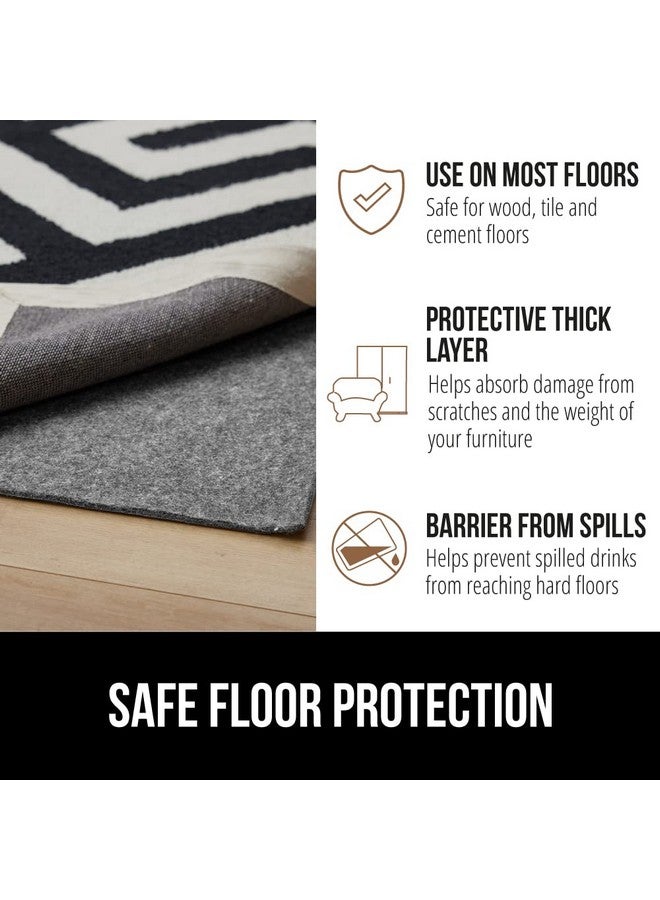 GORILLA GRIP Felt and Natural Rubber Stay in Place Slip Resistant Rug Pad, 1/4” Thick, 3x5 FT Protective Padding for Under Area Rugs, Cushioned Gripper Pads, Carpet Runners, Hardwood Floors Protection - Image 5