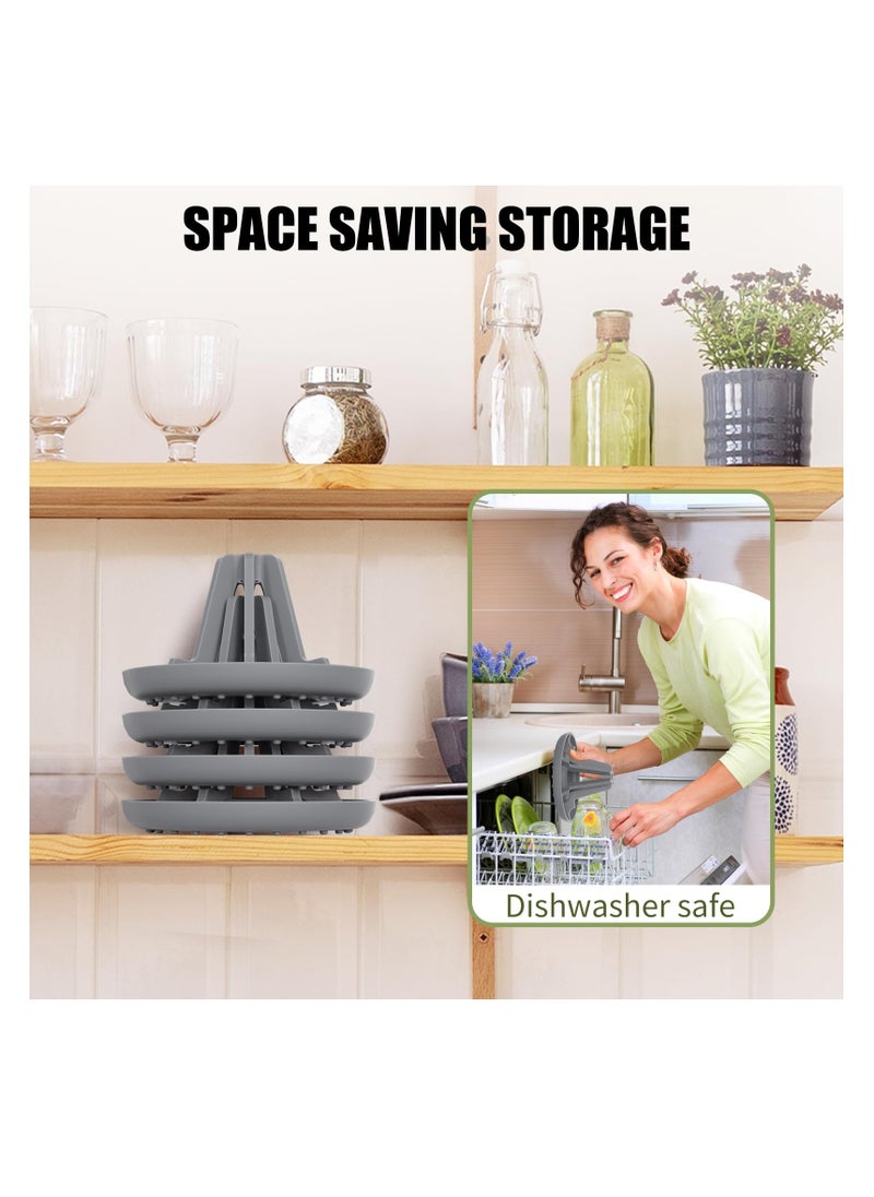 Excefore - Bottle Drying Rack For Stanley Cup Accessories, 2 Pack Air Convection Fast Drying Bottle Rack, Soft Silicone Bottle Rack Dryer, Suitable For Multiple Container Sizes - Image 1