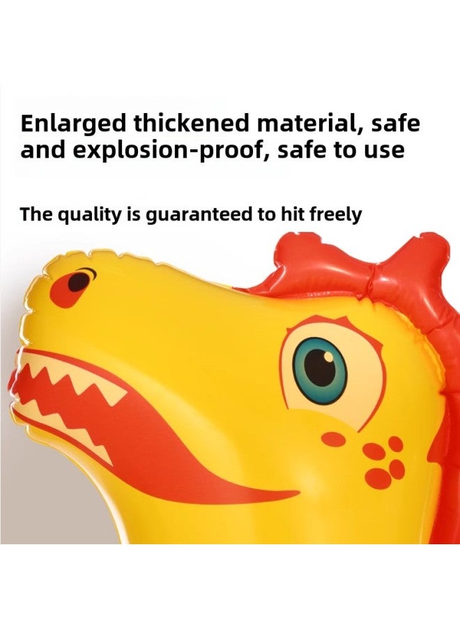 Dinosaur Inflatable Tumbler Doll Large Size Kids Kids Baby Boxing Workout Inflatable Gift-Color:#▊▉Yellow Dinosaur Tumbler Comes With Pump + Children's Boxing Gloves㏇%  - Image 5