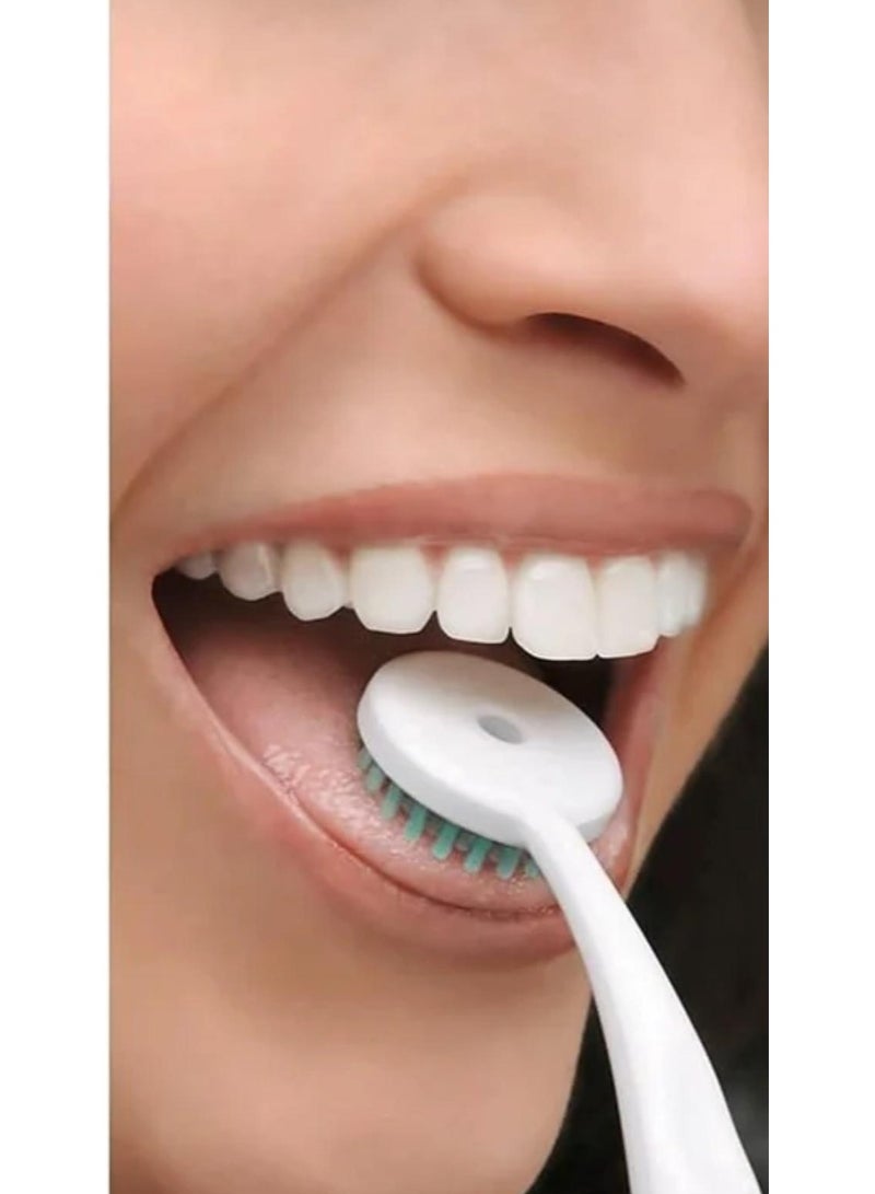 طوق  فرشاة طوق لتنظيف اللسان رائحه منعشة متعددة الألوان  - Image 3