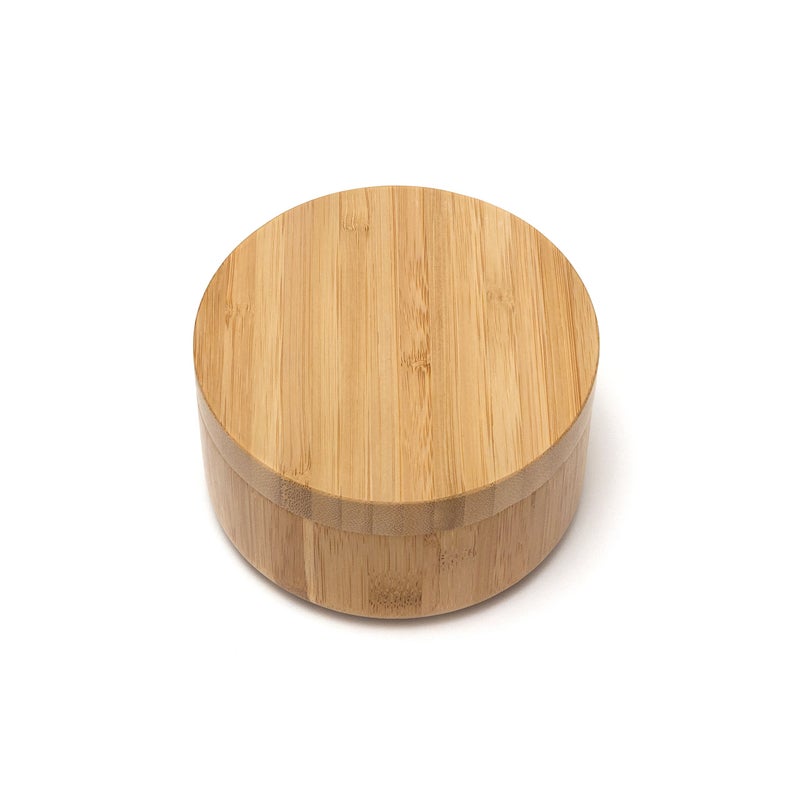 Lipper International 8839 Bamboo Wood Divided Spice Box with Swivel Cover, 4.75" Diameter x 2.75" Height - Image 3
