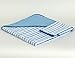 TowelSelections TowelSelections Turkish Cotton Hooded Terry Velour Baby Bath Towel and Glove Set Blue Striped  - Image 2
