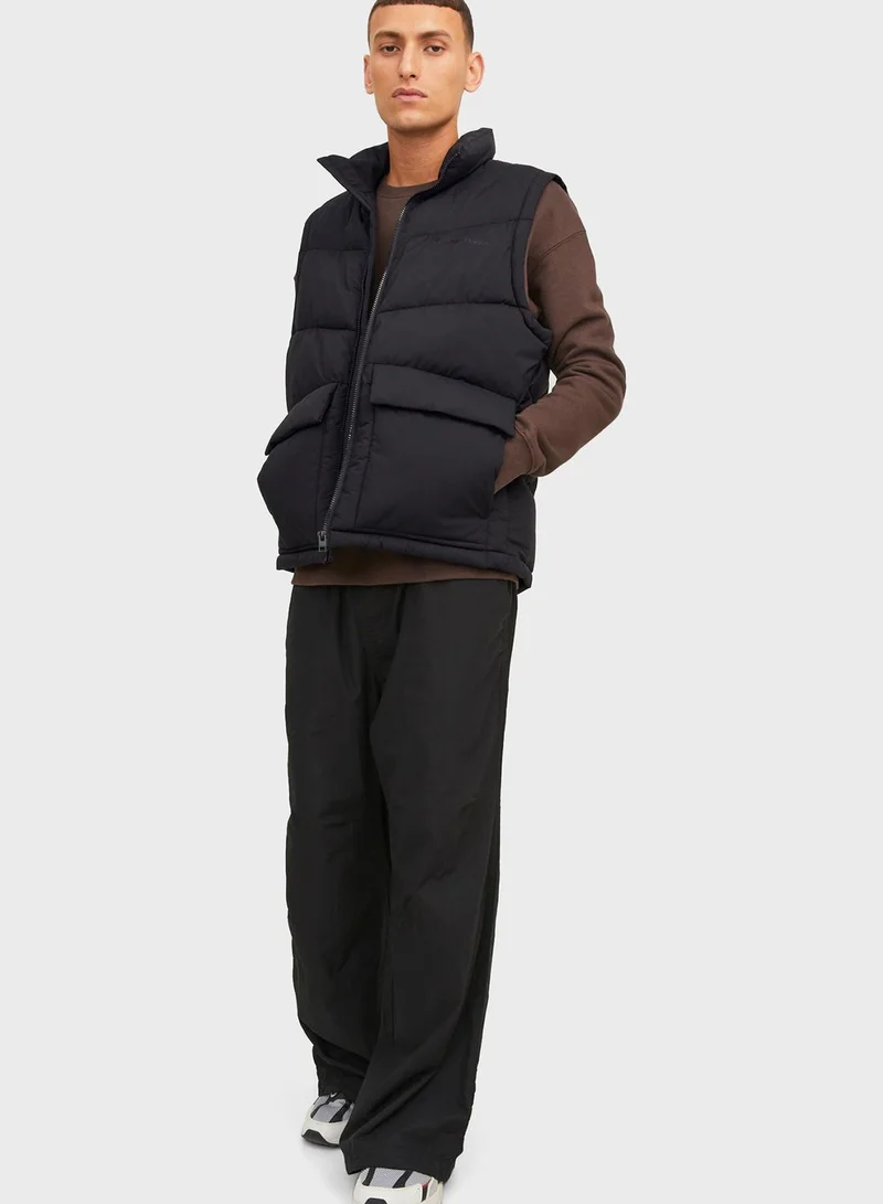 JACK & JONES Zip Through Puffer Gilet