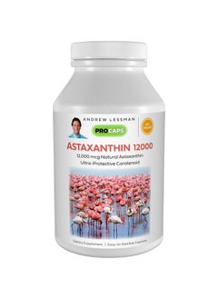 Andrew Lessman Astaxanthin 30 Softgels 12000 Mcg Natural Astaxanthin Powerful Antioxidant Carotenoid. Protection For Eyes Heart Skin And More. No Additives. Easy To Swallow Softgels  - Image 1