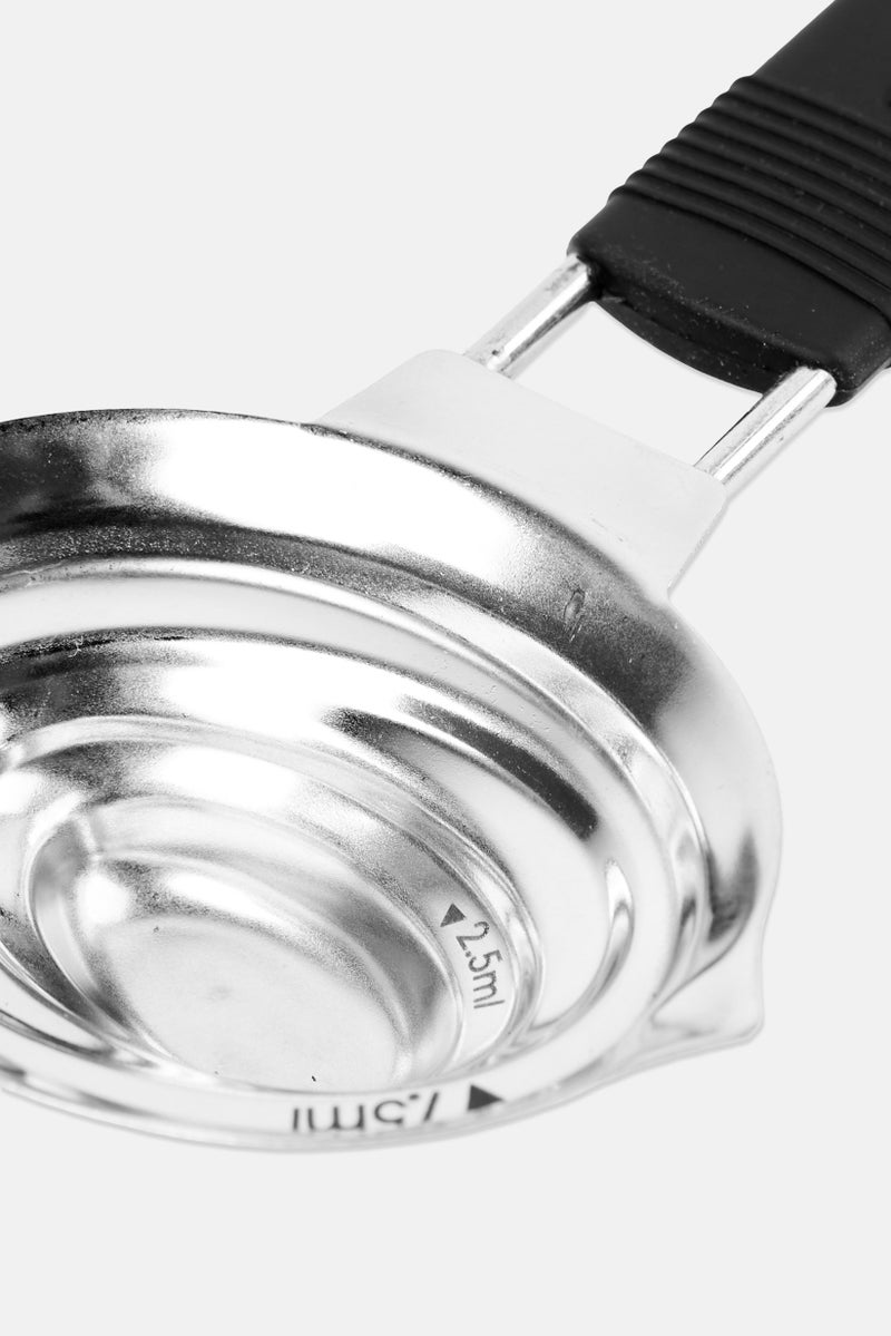 MASTERCLASS Stainless Steel Textured 4 In 1 Measuring Spoon, Silver - Image 2