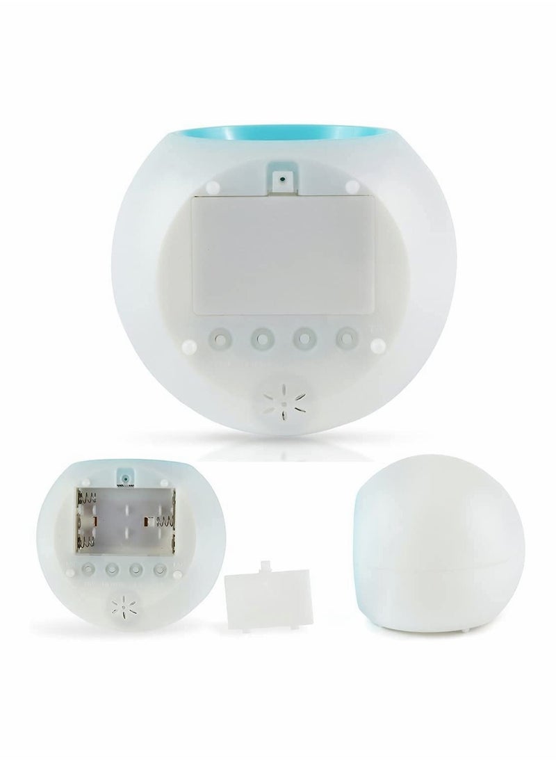 KASTWAVE - Kids LED Alarm Clock, Color Changing Night Light, Colorful Spherical Night Lamp - Image 1