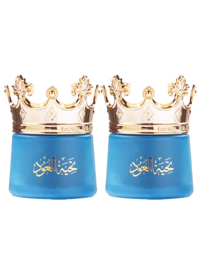 Banafa 2 Pieces Bakhoor Oud Moattar Tahiat Al Oud - Image 1