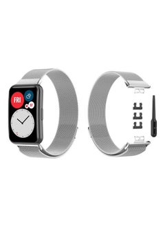 PROMASS Milanese Replacement Band For Huawei Watch Fit Silver  - Image 2