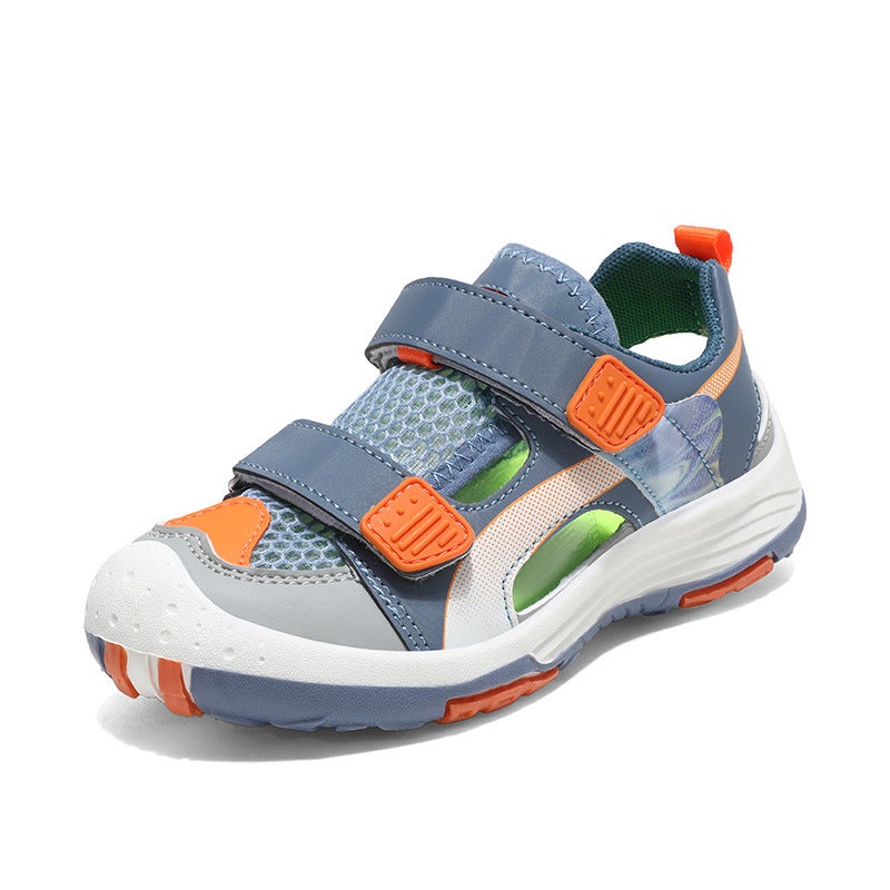 Children'S Shoes Children'S Outdoor Sports Sandals Breathable Baotou Boys Beach Shoes Big Children'S Tracing Shoes - Image 1