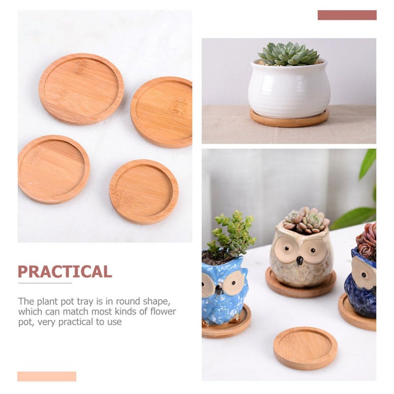8 Pack Plant Saucers Drip Trays For Potted Plants Succulents Home Decor Gardening - Image 5