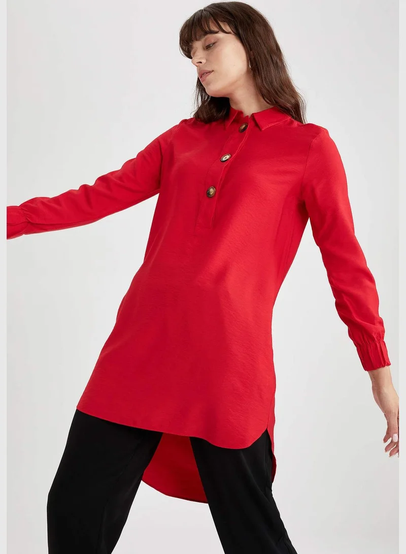 DeFacto Relax Fit Long Sleeve Woven Tunic
