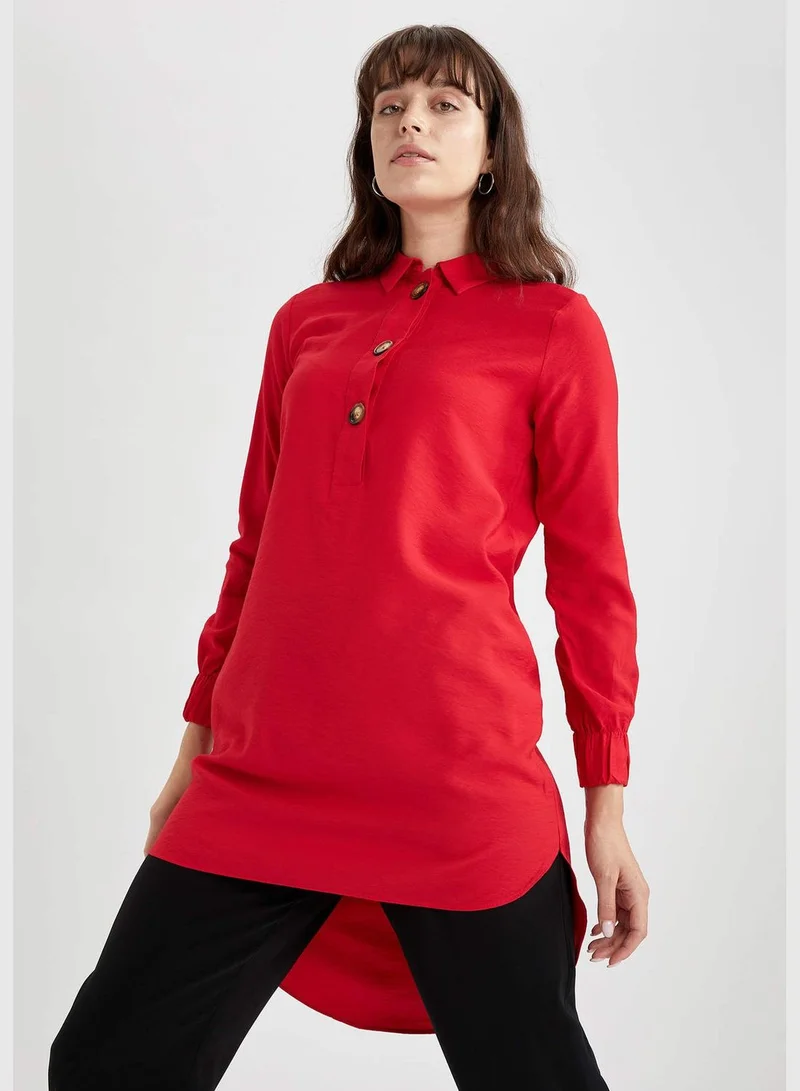 DeFacto Relax Fit Long Sleeve Woven Tunic