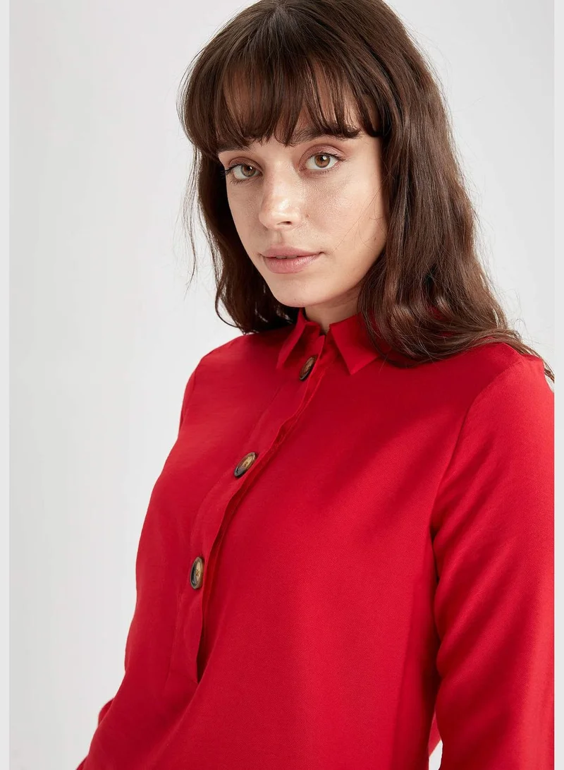DeFacto Relax Fit Long Sleeve Woven Tunic