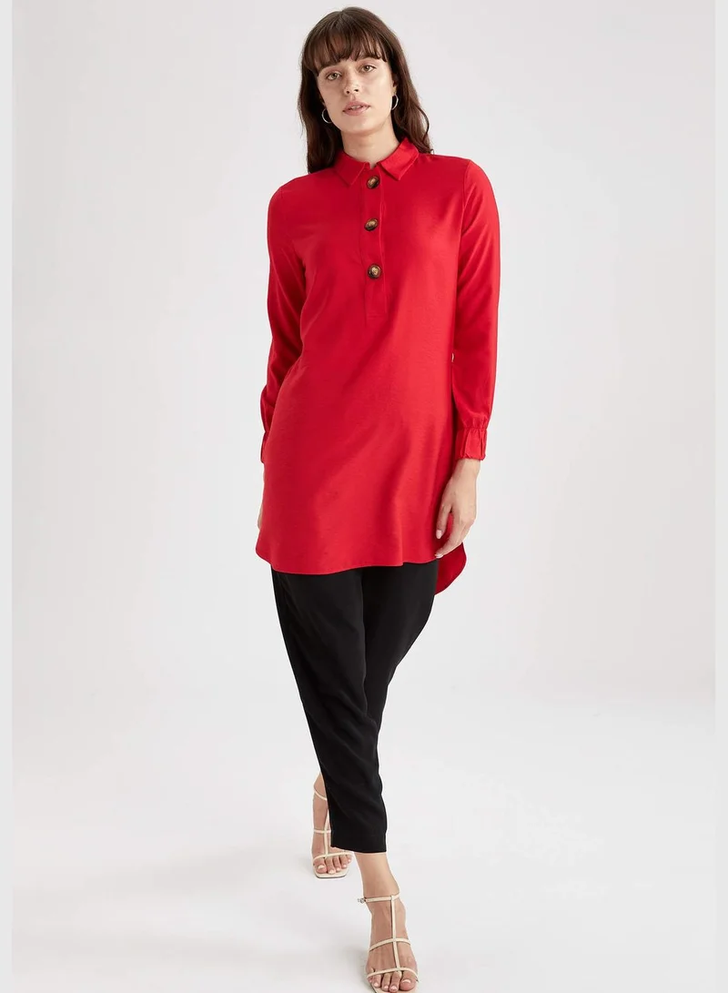 DeFacto Relax Fit Long Sleeve Woven Tunic
