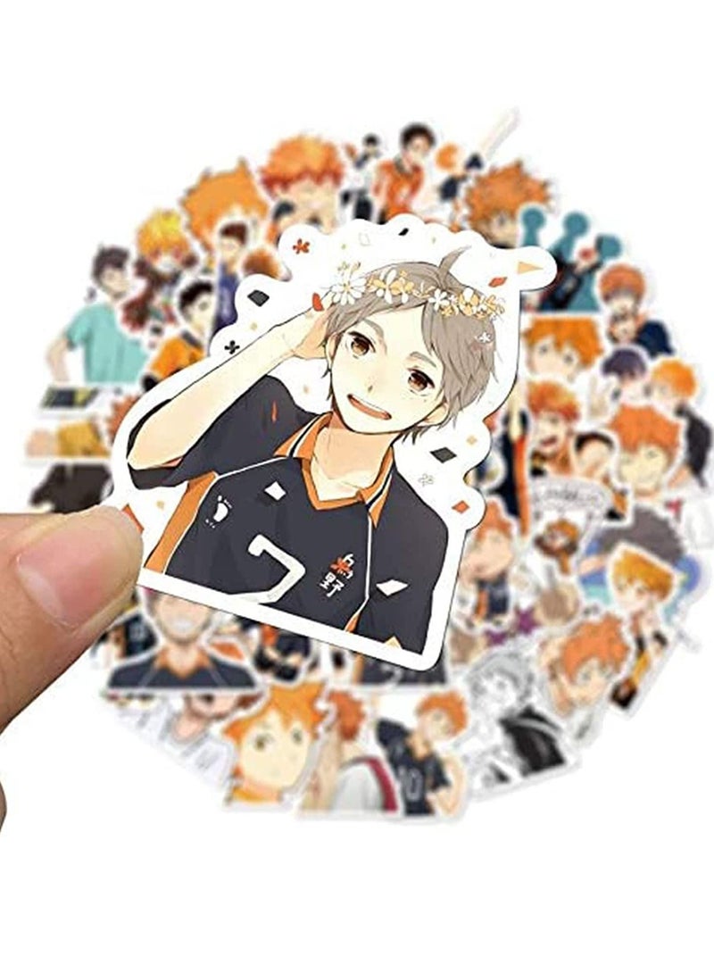 KASTWAVE Waterproof Vinyl Stickers Cute Water Bottle Stickers for Girls Beach Inspirational Stickers for Kids Laptop Stickers for Teen Girls Stickers Pack for Teachers Students Teens (Anime) - Image 3