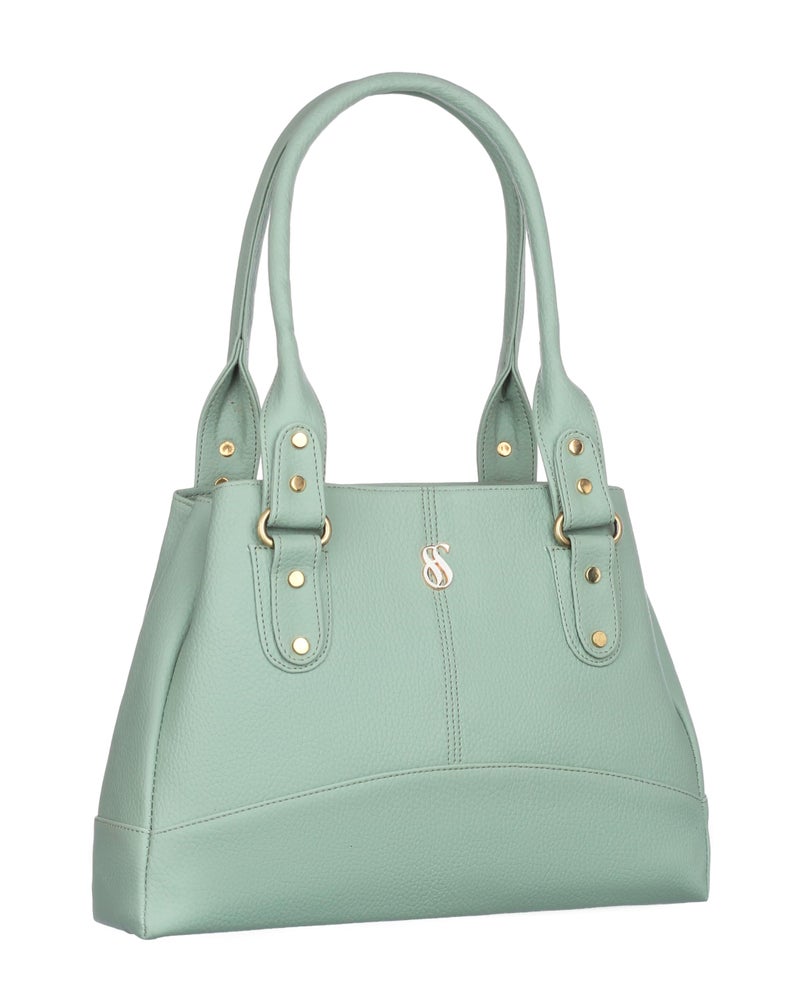 Fostelo Women's Catlin Luxe Satchel Tote Handbag for Women | Ladies Purse | Stylish Shoulder Bag | Gift For Women | Green - Image 1