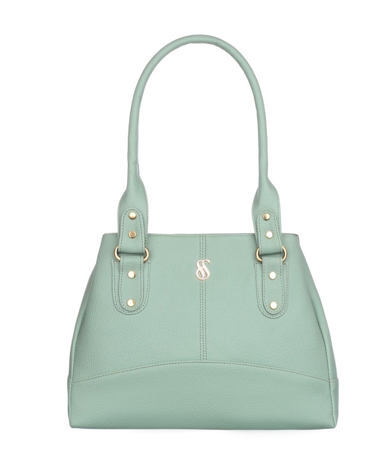 Fostelo Women's Catlin Luxe Satchel Tote Handbag for Women | Ladies Purse | Stylish Shoulder Bag | Gift For Women | Green - Image 2