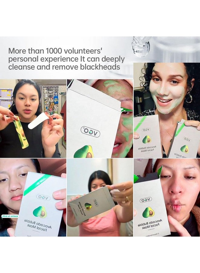 فجه قناع الطين الفقاعي لإزالة الرؤوس السوداء من VGO، مرطب عميق ومنظف للمسام، مع حمض الساليسيليك وحمض الهيالورونيك، للعناية اليومية بالوجه والرؤوس السوداء، 12 قطعة - Image 4