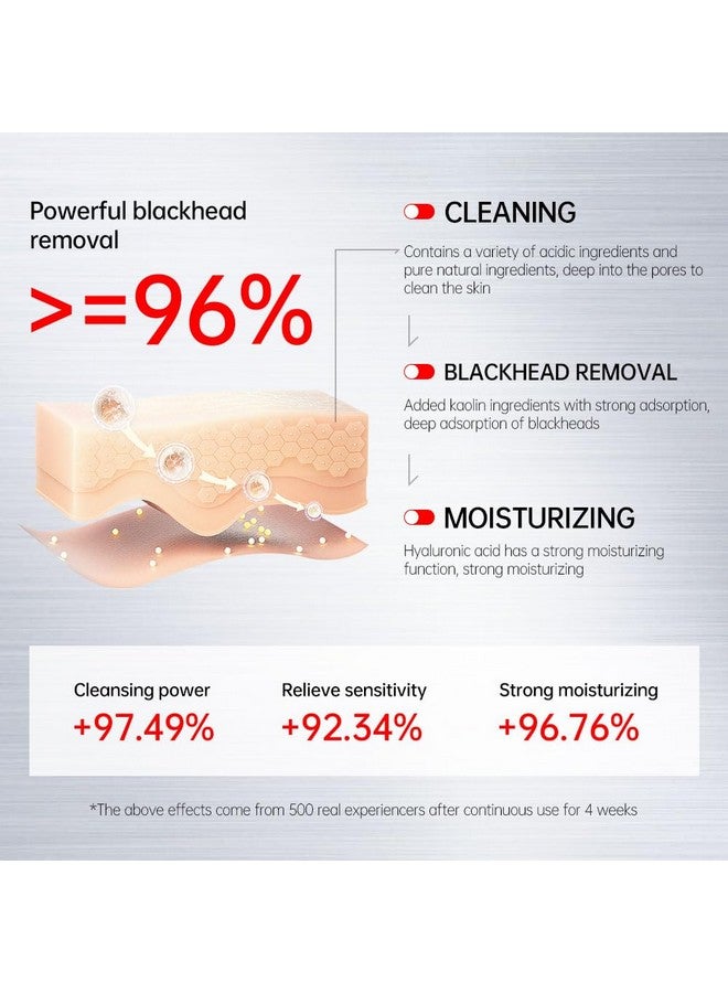 فجه قناع الطين الفقاعي لإزالة الرؤوس السوداء من VGO، مرطب عميق ومنظف للمسام، مع حمض الساليسيليك وحمض الهيالورونيك، للعناية اليومية بالوجه والرؤوس السوداء، 12 قطعة - Image 5