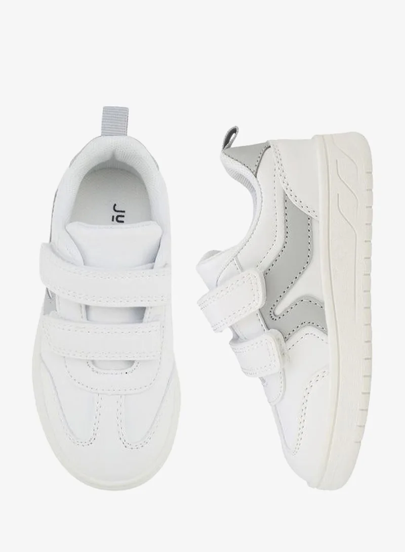 جونيورز Boys Hook & Loop Ankle School Sneakers