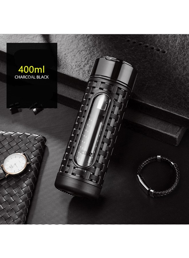 NIBEMINENT Business Tea Separation Cup Black/Yellow 23.9cm - Image 2